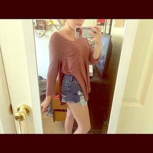 open side long sleeve